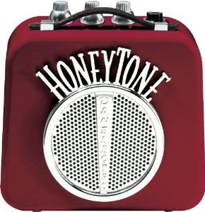 Danelectro N10 Burgundy Honey Tone Mini Amp винтажный мини комбоусилитель. Цвет бордовый
