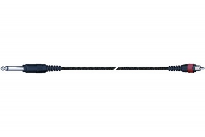 QUIK LOK AD15-5K компонентный кабель, 5 метров, разъёмы Mono Jack Male - RCA Male (1/4' MALE - RCA MALE)
