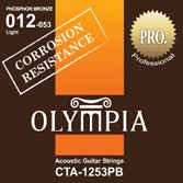 Olympia CTA1253PB струны для акустической гитары с устойчивостью к коррозии фосфорная бронза (12 -