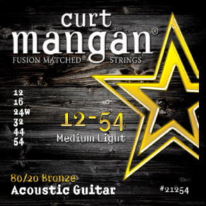CURT MANGAN 80/20 Bronze 12-54 струны для акустической гитары фото 2