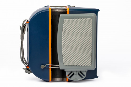 HOHNER XS (A2950) детский кнопочный аккордеон, гриф B, цвет синий/оранжевый фото 2