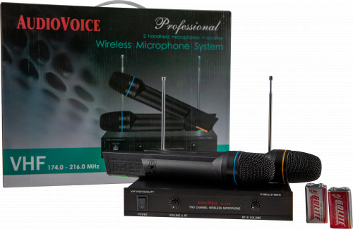 AudioVoice AUDIOVOICE WL-21VM с 2 вокальными микрофонами фото 2