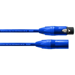 Cordial CPM 10 FM BLUE микрофонный кабель XLR female/XLR male, разъемы Neutrik, 10,0 м, синий