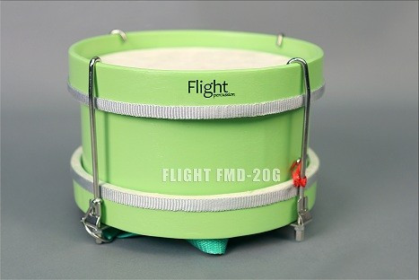 Flight FMD-20G Барабан маршевый детский 8"х5,5", на ремне, цвет зелёный фото 4