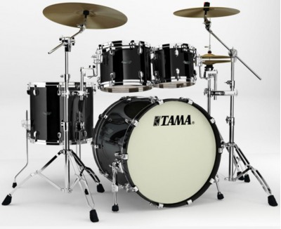 TAMA SM42ZS-PBK STARCLASSIC MAPLE JAPAN CUSTOM ударная установка из 4-х барабанов, цвет черный, хромированная фурнитура