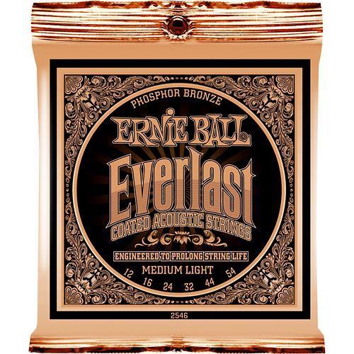 Ernie Ball 2546 струны для акуст.гитары Everlast Phosphor Bronze Medium Light (12-16-24w-32-44-54)