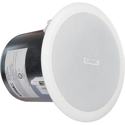 QSC AC-C4T - Потолочная акустическая система 4", 16Вт, 70-16000Гц, 70-100В/8Ом, белый цвет фото 3