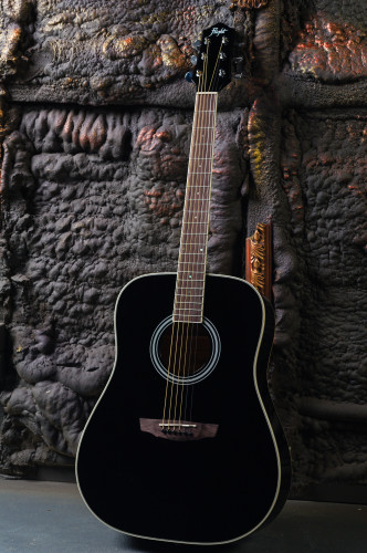 FLIGHT D-200 BK акустическая гитара, цвет черный фото 6