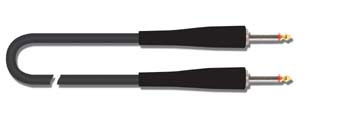 QUIK LOK S198-3 BK готовый инструментальный кабель, длина 3 метра, прямые разъемы - Mono Jack-Mono Jack, кабель серии CS535, цвет черный