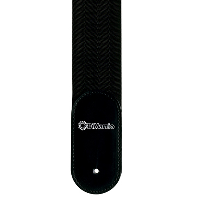 DIMARZIO 2 INCH NYLON STRAP W/LEATHER ENDS BLACK DD3100NBK гитарный ремень, цвет чёрный, ширина 5 см, длина 81-144 см, материал - нейлон / кожа.