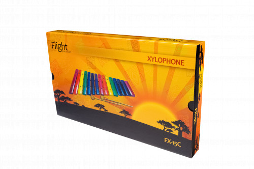 FLIGHT FX-15С ксилофон (15 нот), разноцветный, 2 палочки фото 5