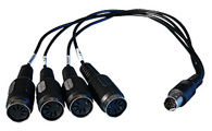 RME BOHDSP9652 MIDI BreakoutCable - кабель MiniDIN на 4 x MIDI, для HDSP 9652, HDSP MADI, HDSPe MADI, HDSPe RaysDAT