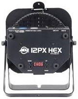 American DJ 12PX HEX универсальный светодиодный светильник Par с 12 х 12 Вт, 6-в-1 HEX светодиодами, Металлический корпус, угол раскрытия луча 30гр, 4 фото 3