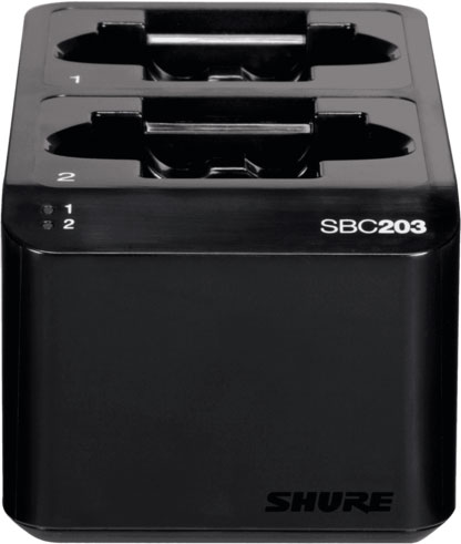 SHURE SBC203-E Зарядник для аккумулятора на 2 шт. SB903, с блоком питания. Возможен заряд аккумулятора вместе с передатчиком фото 3