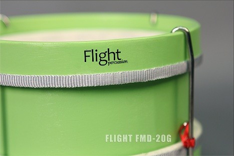 Flight FMD-20G Барабан маршевый детский 8"х5,5", на ремне, цвет зелёный фото 3
