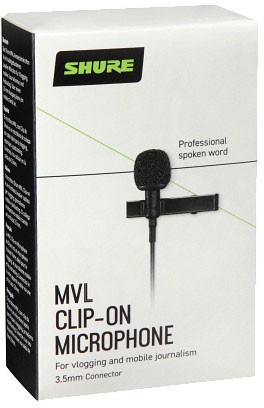 SHURE MVL Петличный конденсаторный микрофон для смартфонов, разъем mini-Jack 3,5мм TRRS фото 13