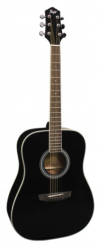 FLIGHT D-200 BK акустическая гитара, цвет черный фото 8