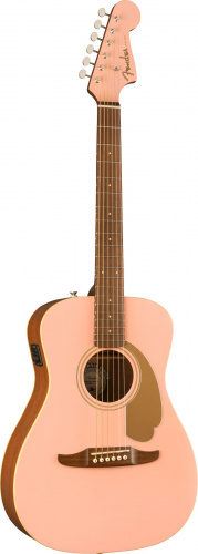 FENDER Malibu Player Shell Pink электроакустическая гитара, цвет розовый фото 3