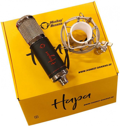Monkey Banana Hapa black USB-микрофон, электрентный, диаграмма: кардиоида, мембрана 14мм, Max SPL 138дБ, частотная характеристик фото 2