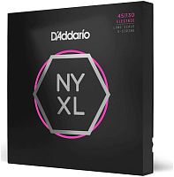 D'Addario NYXL45130 струны для бас-гитары, Long Scale, Reg Light, 45-130
