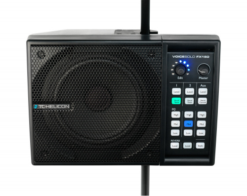 TC HELICON VOICESOLO FX150 персональный монитор с встроенным вокальным процессором эффектов, креплением на микрофонную стойку, 150 Вт (класс D), динам фото 3