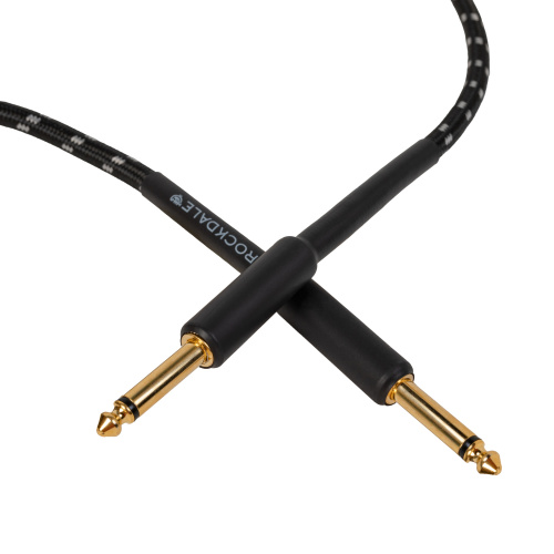ROCKDALE Wild B3 инструментальный (гитарный) кабель, цвет черный, металлические разъемы mono jack - mono jack, 3 метра фото 5