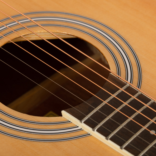 ROCKDALE Aurora D6 Gloss NAT акустическая гитара дредноут, цвет натуральный, глянцевое покрытие фото 5
