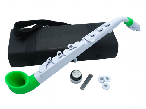 NUVO jSax (White/Green) саксофон материал АБС пластик цвет белый/зелёный