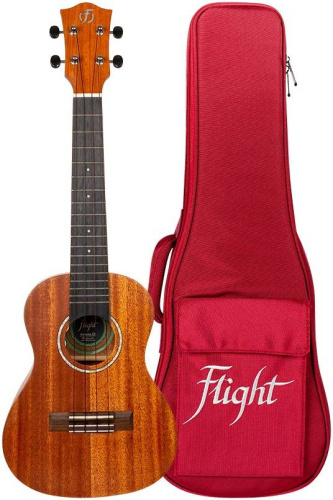 FLIGHT ANTONIA CE укулеле со звукоснимателем, концерт, SOLID TOP махагони, натуральная, чехол в ко