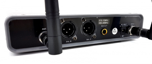 B&G IU-208F Радиосистема вокальная, UHF 500-980MHz, фиксированная частота, 2 ручных микрофона фото 10