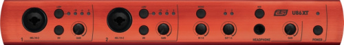 ESI U86 XT USB аудио интерфейс, 24бит/96кГц, 2xXLR/1/4" TRS микрофонных/инструментальных входа, 8x1/ фото 3