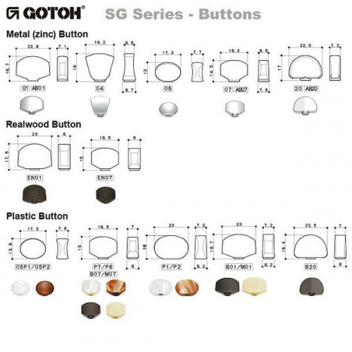 Gotoh SG381-HAPM-07-CK-(L6) колки локовые, автозажим, регулируемые, 6 в ряд, черный хром, schaller фото 6