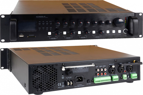 SVS Audiotechnik MA-240 PRO Радиоузел трансляционный на 4 регулируемых зоны, мощность усил. 240 Вт фото 3