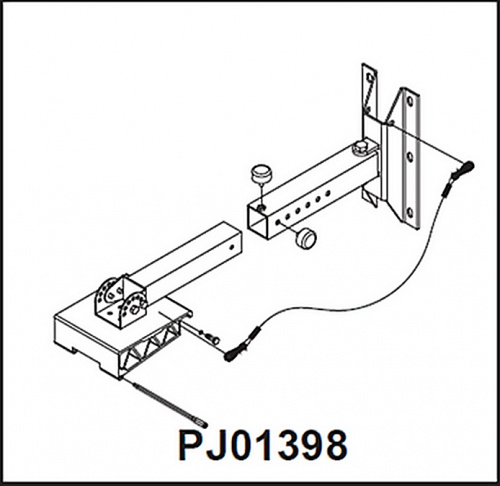 INVOTONE PJ01398 настенное крепление для подвеса мини-модулей линейного массива MLA4 фото 5