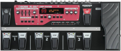 BOSS RC-300 гитарный процессор. Пямять: 99 фраз, до 3х часов записи в формате WAV 44.1 kHz, 16-bit, stereo. Эффекты: Transpose, Flanger, Phaser, Pan,  фото 5