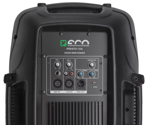 ECO PRESTO-12A Активная акустическая система. Мощность (RMS) 250 Вт, max 500 Вт. фото 3