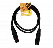 Superlux CFM1FM баласный сигнальный кабель, 1 м, XLR3F - XLR3M, сечение проводников 0,13 мм