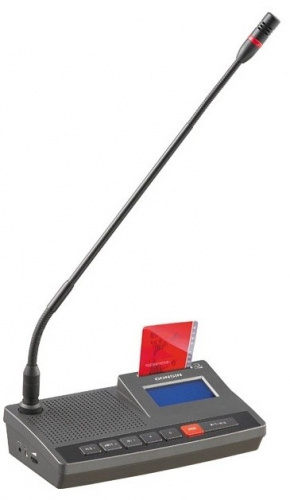 GONSIN TL-VXB6000 Микрофонная консоль председателя с функцией голосования. Поддержка IC-карт регистрации. ЖК дисплей. Встроенный фото 2