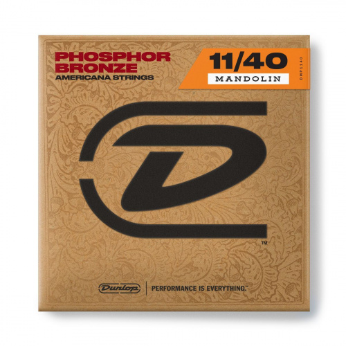 Dunlop Mandolin Phosphor Bronze Light DMP1140 струны для мандолины, фосф. бронза, Medium 11-40