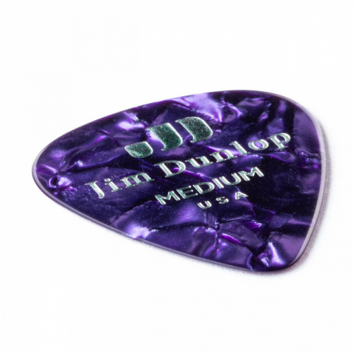 Dunlop Celluloid Purple Pearloid Medium 483P13MD 12Pack медиаторы, средние, 12 шт. фото 2