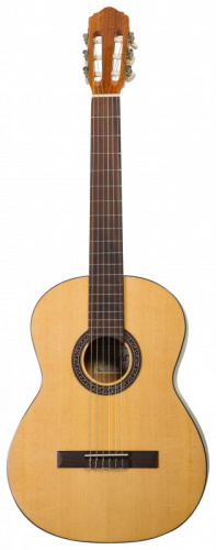 FLIGHT C-120 NA 3/4 уменьшенная классич. гитара 3/4, верхн. дека-ель, корпус-сапеле,цвет натурал