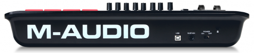 M-Audio Oxygen 25 MKV 25 клавишная USB MIDI клавиатура LCD дисплей 8 энкодеров 8 пэдов фейдер 1 фото 3