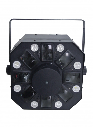 XLine Light STINGER Светодиодный прибор. 8х1 Вт (2хR, 2хG, 2хB, 2хW) LED, 5х3Вт RGBWA LED, R/G лазер фото 6