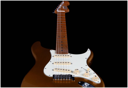JET JS-300 GD электрогитара, Stratocaster, корпус липа, 22 лада, SSS, tremolo, цвет GD фото 7
