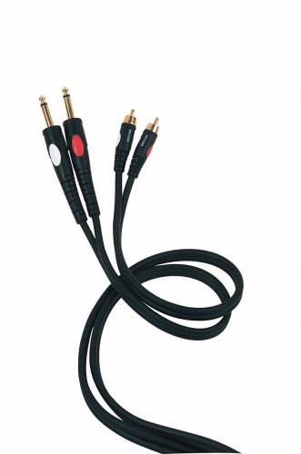 Die HARD DH535LU5 Проф. аудио кабель, 2х джек моно 6.3мм — 2х RCA, длина 5 м
