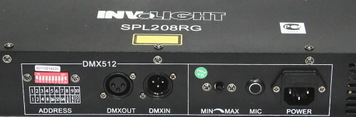 Involight SPL208RG лазерный эффект, 150 мВт красный, 50 мВт зелёный, DMX-512 фото 2