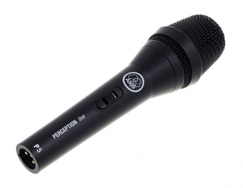 AKG P5S динамический вокальный суперкардиоидный микрофон с выключателем фото 2
