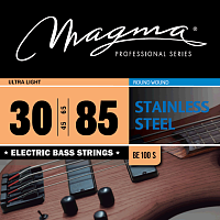Magma Strings BE100S Струны для бас-гитары 30-85, Серия: Stainless Steel, Калибр: 30-45-65-85, Обмотка: круглая, нержавеющая сталь, Натяжение: Ultra L