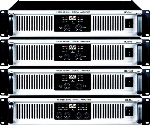SVS Audiotechnik HQ-504 Усилитель мощности. (8 Ом - 4х500 Вт, 4 Ом - 4х750 Вт, МОСТ 8 Ом - 2х1500 Вт