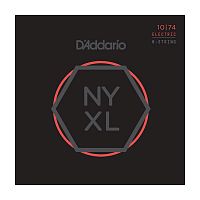 D'Addario NYXL1074 струны для восьмиструнной электрогитары, 10-74